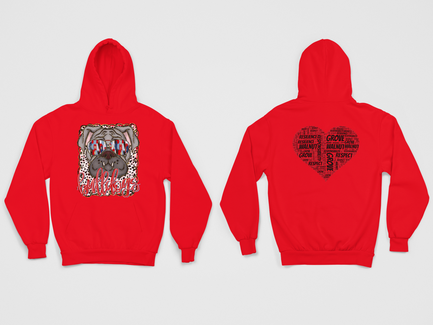 Bulldog Heart Hoodie