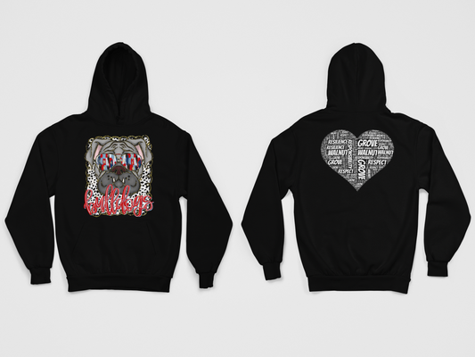 Bulldog Heart Hoodie